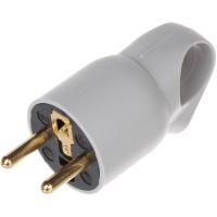LEGRAND Alman Tipi Kulplu Fiş Gri-050324