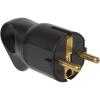 LEGRAND Alman Tipi Kulplu Fiş Siyah-050328