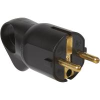 LEGRAND Alman Tipi Kulplu Fiş Siyah-050328